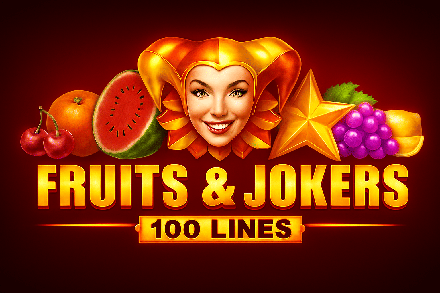 Fruits & Jokers 100 lines