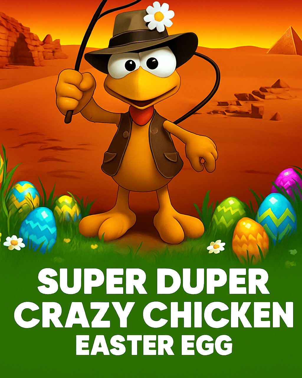 Super Duper Crazy Chicken Easter Egg