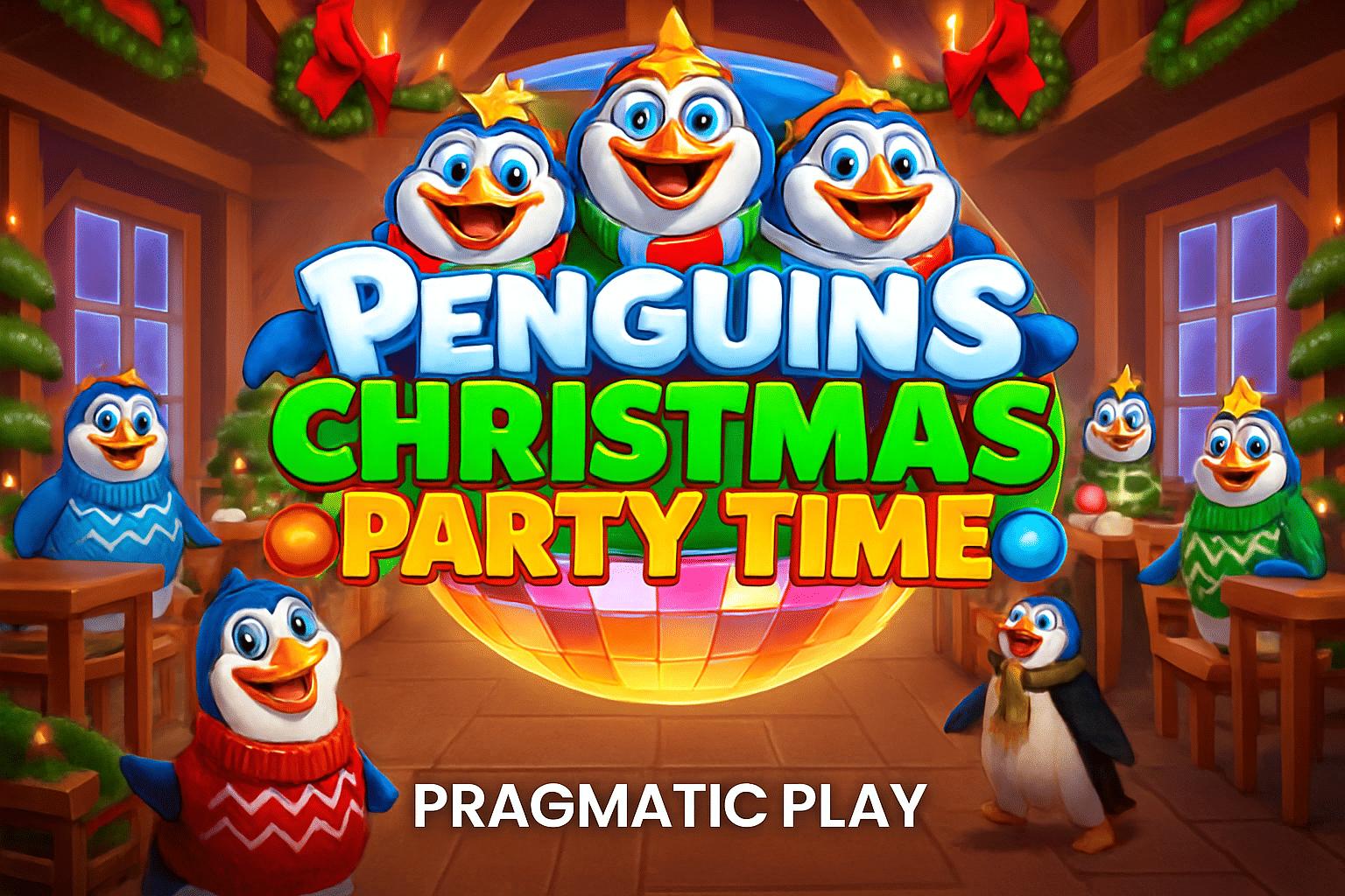 Penguins Christmas Party Time